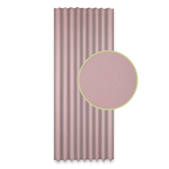 Zasłona z tasmą GLOW CHIC 140x270 różowy